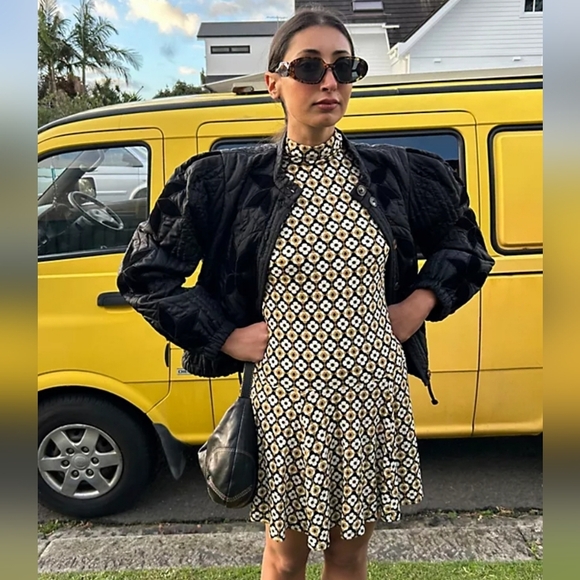 Free People Check It Mini Dress - Picture 4 of 7